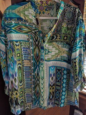Shana 100% Viscose Silk Blouse